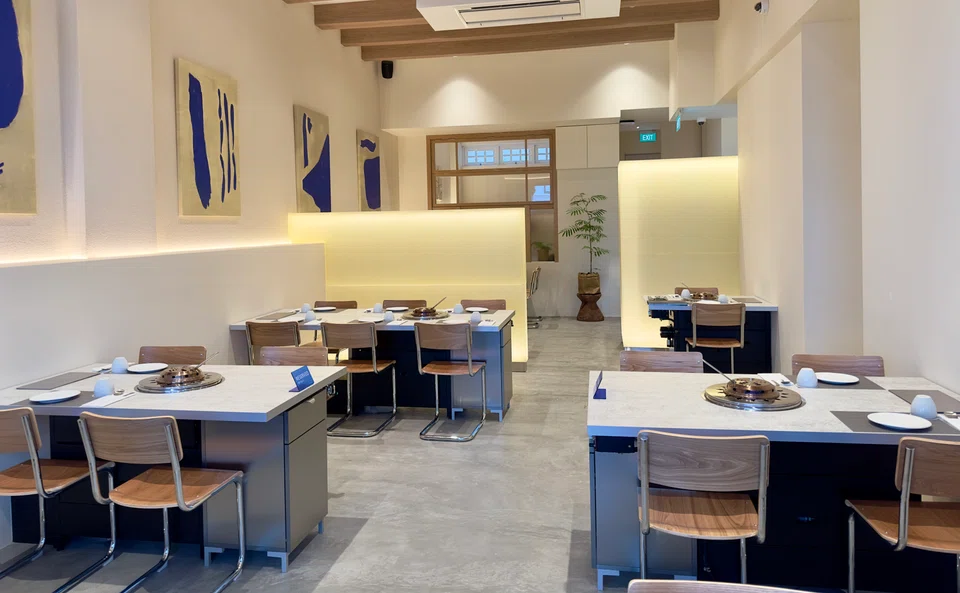 Chungdam's clean and simple interiors.