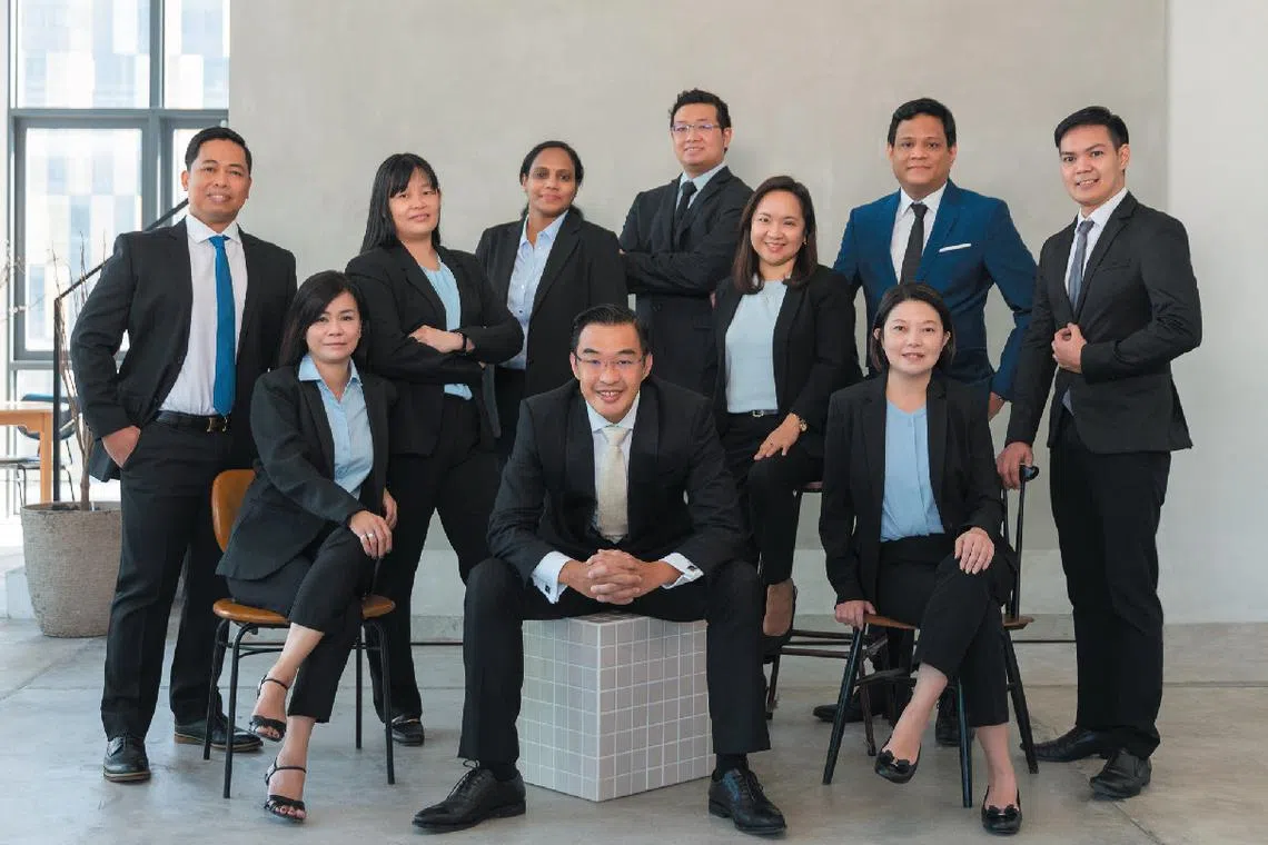 The DCS Synthesis core team, led by chief executive officer Jimmy Teo (centre, seated).