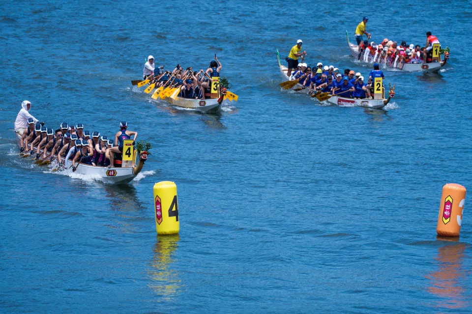 Celebrated on the fifth day of the fifth month of the lunar calendar, the Dragon Boat Festival is a centuries-old Chinese tradition that was classified by Unesco in 2009 as intangible cultural heritage.into the river.  