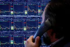 The Dow Jones Industrial Average fell 257.7 points, or 0.68 per cent, at the open to 37,387.91.