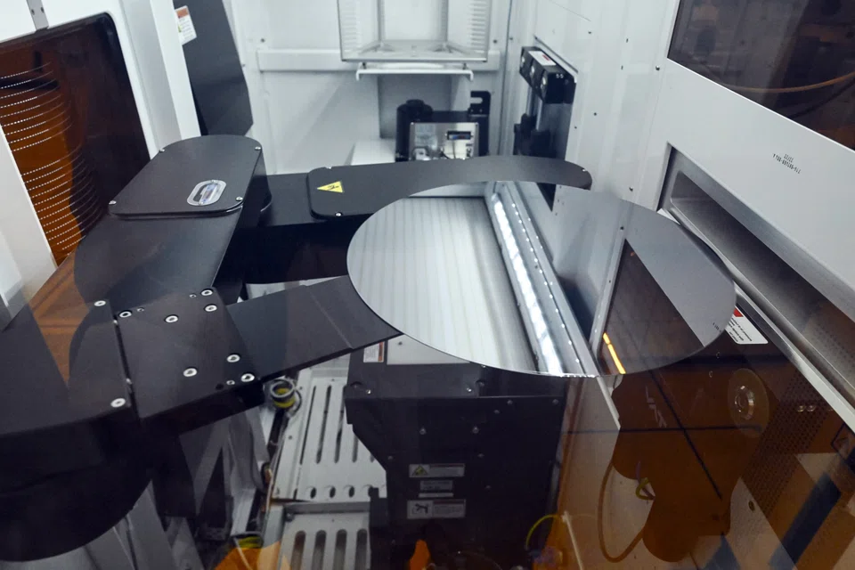 After electronic circuits are fabricated on a wafer, the wafer is cut into small pieces. Each piece, known as a die, forms the basis of an integrated circuit chip.