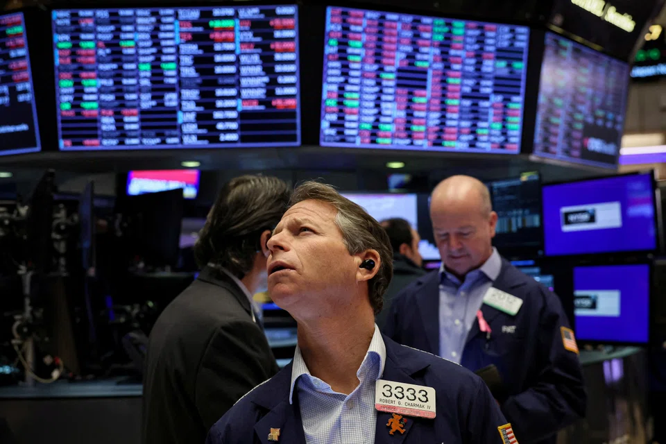 The Dow Jones Industrial Average fell 21.41 points, or 0.06 per cent, at the open to 38,751.71. 