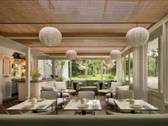 The bright and breezy interiors of La Terrace. It feels like a great place for breakfast or brunch but La Terrace only opens in the evenings.