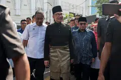 Malaysia’s Prime Minister Anwar Ibrahim (centre) will present Budget 2025 on Oct 18.