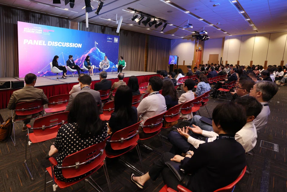 Panellists at the annual SkillsFuture Forum discussed how employers can help workers with their career development. 