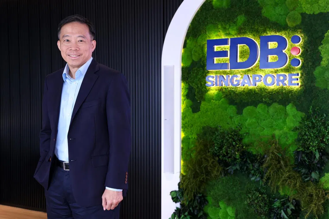 EDB chairman Png Cheong Boon said EDB will continue to attract investments that are knowledge and innovation-intensive, aligned with the Republic’s transition to a low-carbon economy, and that have high growth potential. 