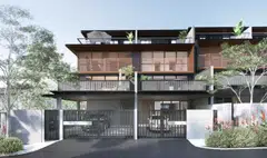 An artist impression of new terrace houses at Grove Drive that are currently for sale.