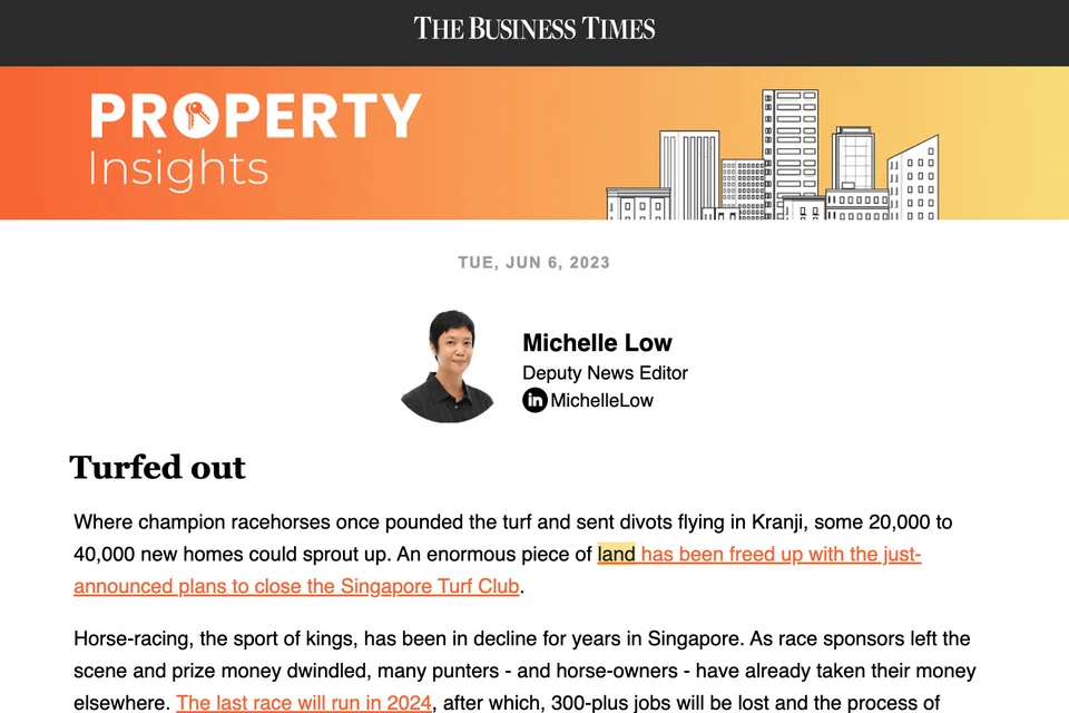 The Business Times' Property Insights newsletter (June 6, 2023)