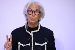 “If the shock gives rise to a large though not-too-persistent overshoot of our target, some measured adjustment of policy could be warranted,” Lagarde said in a speech in Frankfurt.
