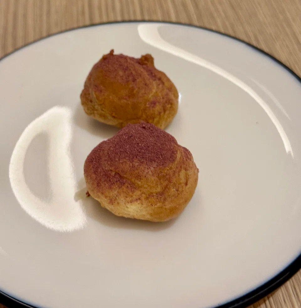 Pickled herring puffs.