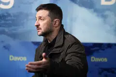Russian President Vladimir Putin last week said Moscow would hold talks with Ukraine, but ruled out speaking directly to Volodymyr Zelensky (pictured).