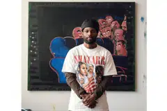 Contemporary painter Walter Price at his studio in Bushwick, Brooklyn. He has a distinct profile in today’s art world, as does his particular literary take on naming his works and his shows.