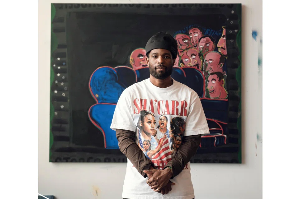 Contemporary painter Walter Price at his studio in Bushwick, Brooklyn. He has a distinct profile in today’s art world, as does his particular literary take on naming his works and his shows.