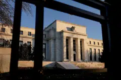 The Federal Reserve building in Washington, US (above), on Jan 26, 2022. 