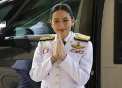 Thailand's suspended Prime Minister Paetongtarn Shinawatra, in her role as Culture Minister, arrives at Government House in Bangkok on Jul 3.