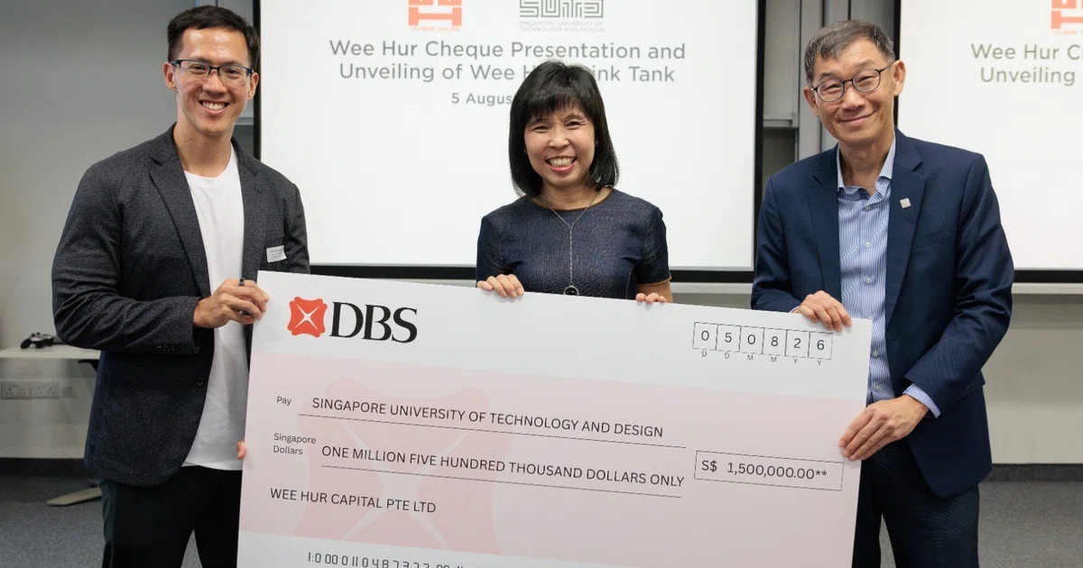 Wee Hur donates S$1.5 million to SUTD to support students’ innovation efforts