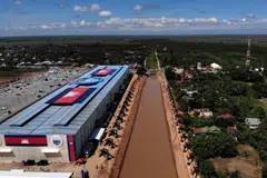 The Funan Techo Canal in Cambodia, which broke ground in late 2024, is intended to provide access to the Gulf of Thailand from the Cambodian capital of Phnom Penh.