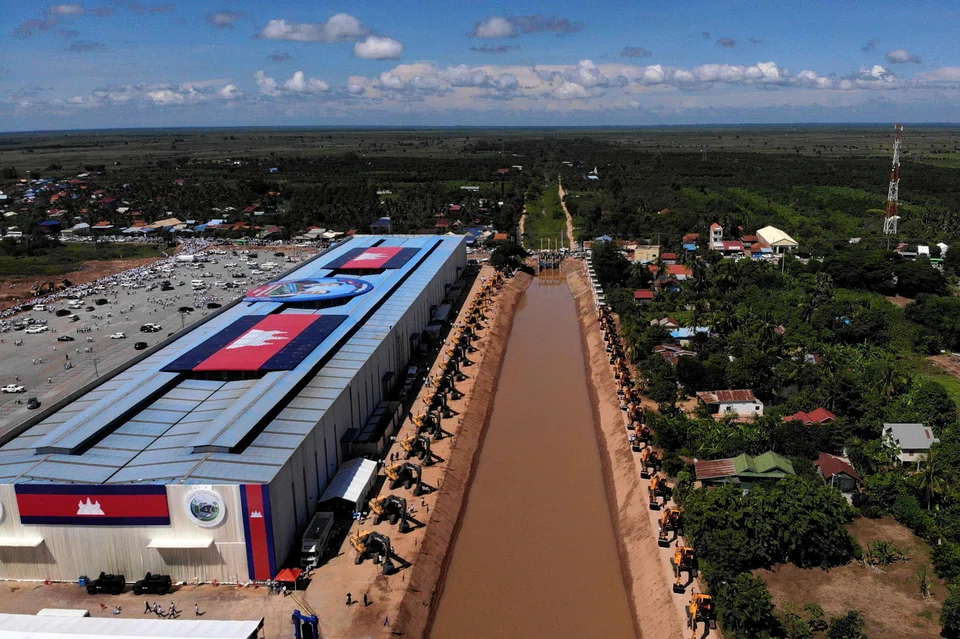 The Funan Techo Canal in Cambodia, which broke ground in late 2024, is intended to provide access to the Gulf of Thailand from the Cambodian capital of Phnom Penh.
