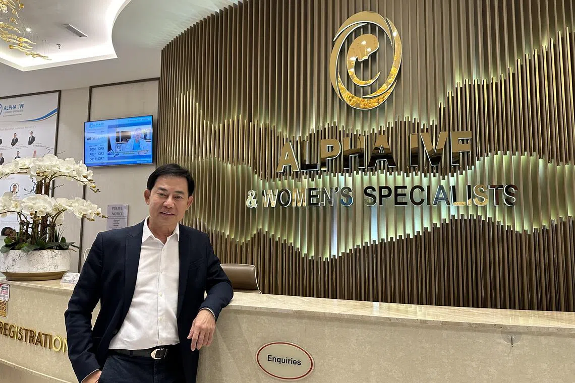 Dr Colin Lee, founder and managing director of Alpha IVF,  says there is a growing demand for assisted reproduction services and IVF to help couples realise their dreams of parenthood.