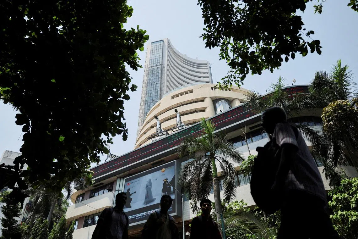 The Bombay Stock Exchange in Mumbai.  Indian stocks are now positioned for more gains after the central bank on Friday delivered a bigger-than-expected interest rate cut and injected further liquidity into the banking system.
