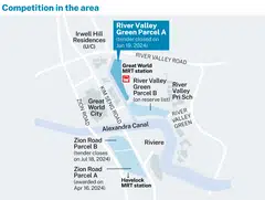 River Valley Green (Parcel A), on the confirmed list of the first-half 2024 Government Land Sales programme, can yield about 380 private housing units.