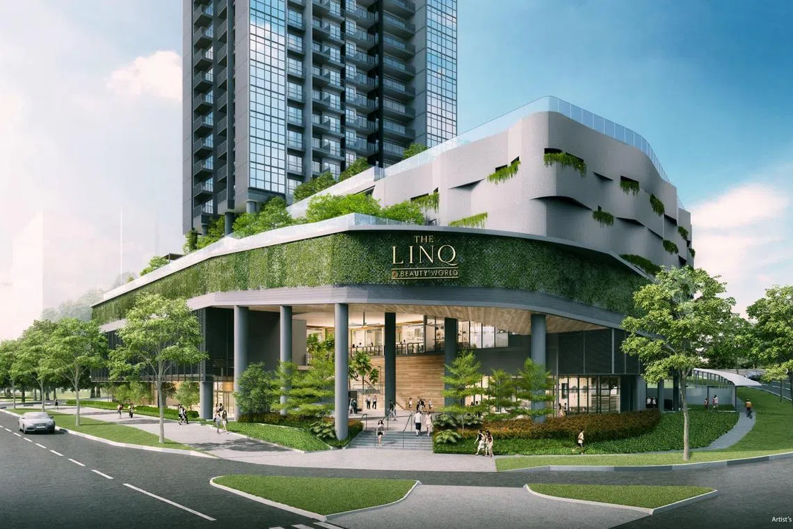 The Linq is an integrated mixed-use development at a corner freehold land plot along Upper Bukit Timah Road and Jalan Jurong Kechil.