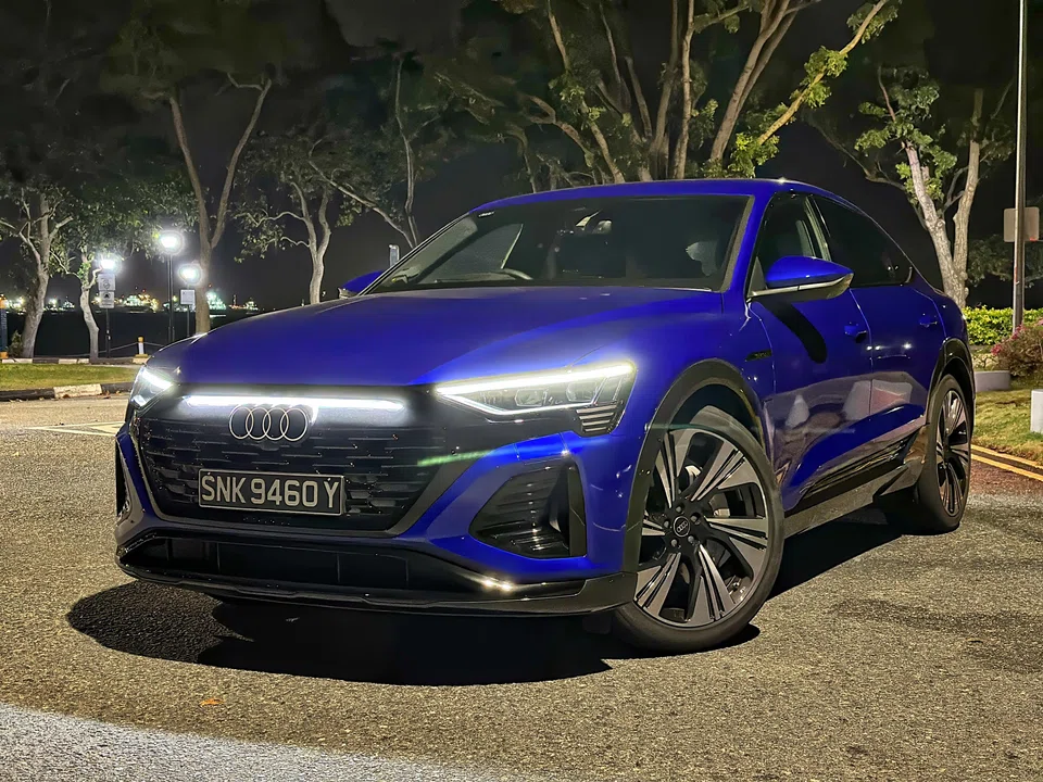 The Audi Q8 Sportback e-tron has minor tweaks to its bodywork, making it even more aerodynamically slippery than the original Audi e-tron.