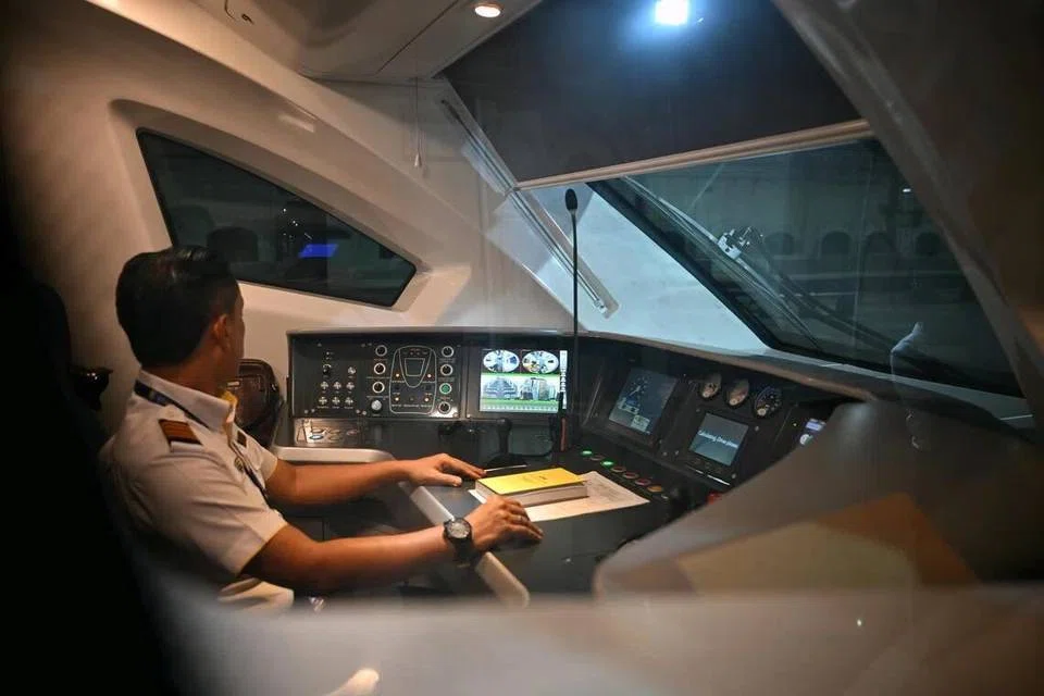 A view of the train operator cabin.