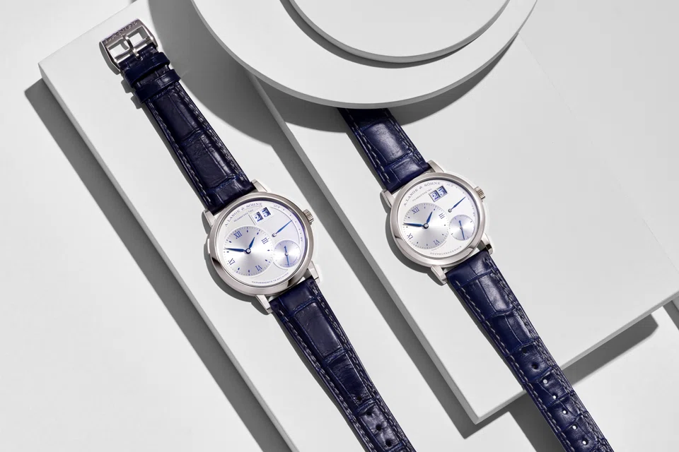 The Grand Lange 1 (left) and Little Lange 1 "25th Anniversary".