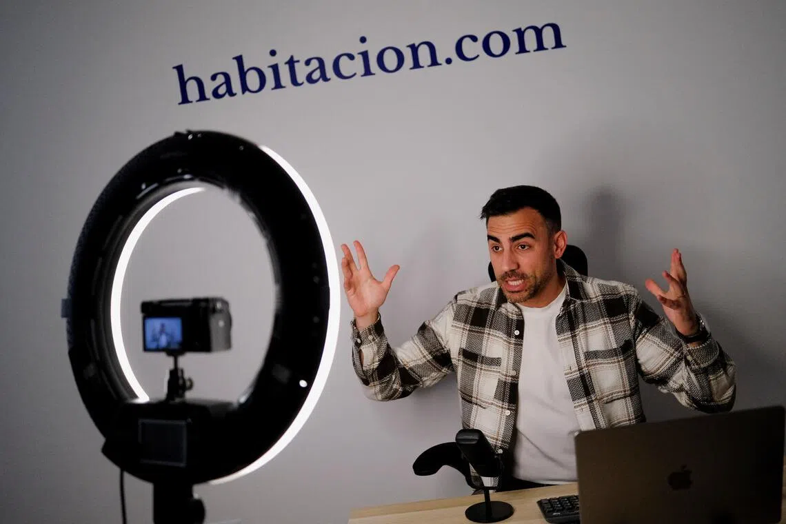 Oriol Valls, co founder and CEO of Spanish start-up Habitacion.com, who also provides property advice on Youtube.
