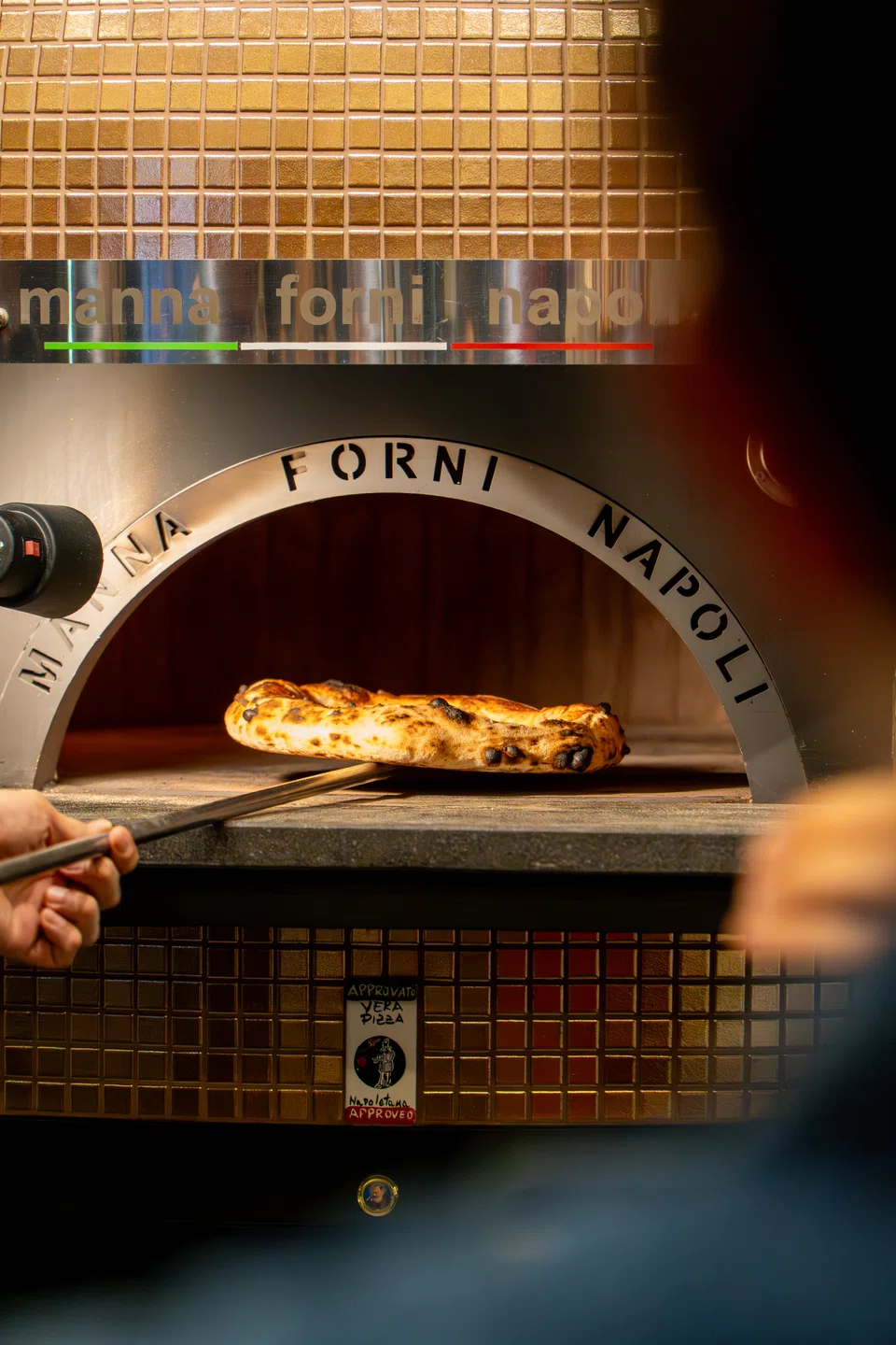 Vincenzo's oven takes centre stage.