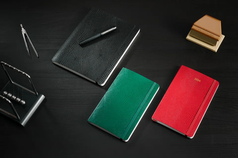 Moleskine's Precious and Ethical Collection is a special holiday collection featuring a tactile vegan cover.