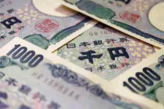 The yen strengthened to 148.7 per US dollar at one point on Monday, and was last 0.37 per cent stronger at 149.280.