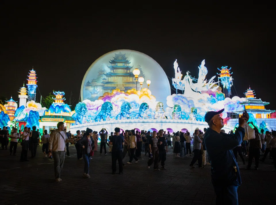 Total spending by domestic tourists during the three-day Mid-Autumn festival rose 8 per cent from 2019 to 51 billion yuan (S$9.3 billion).