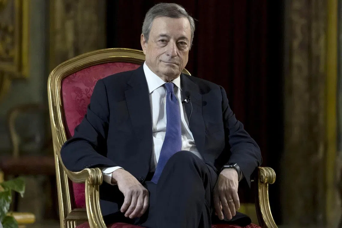 Former ECB President Mario Draghi urged the bloc to develop its advanced technologies, create a plan to meet its climate targets and boost defence and security of critical raw materials, labelling the task “an existential challenge.”