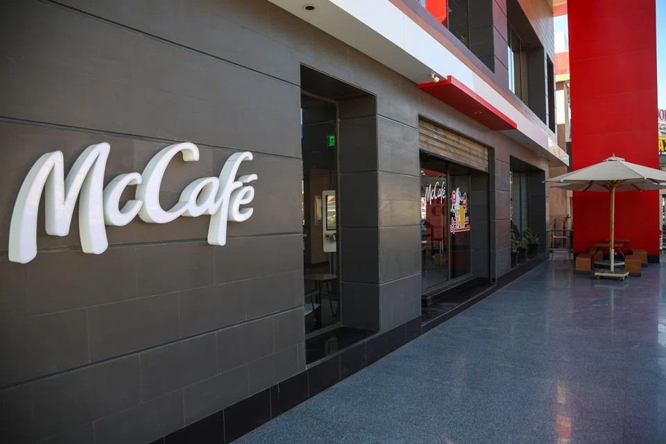 An empty McDonalds outlet in Cairo.