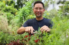 Bjorn Low, chief urban farmer and co-founder of Edible Garden City, helped legitimise urban agriculture in Singapore.