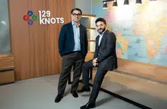 Mahesh Kumar (left), co-founder and interim chief executive officer of 129Knots, with Vikash Dhanuka, founder and CEO of Sing Fuels.