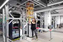 IBM's Quantum scientist Dr Maika Takita works on a quantum computer in IBM Quantum lab.