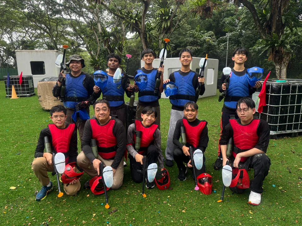 Bond over a paintball session.