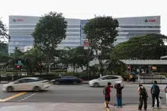 The commercial development at 9 Penang Road comprises two office towers and an ancillary retail space. 