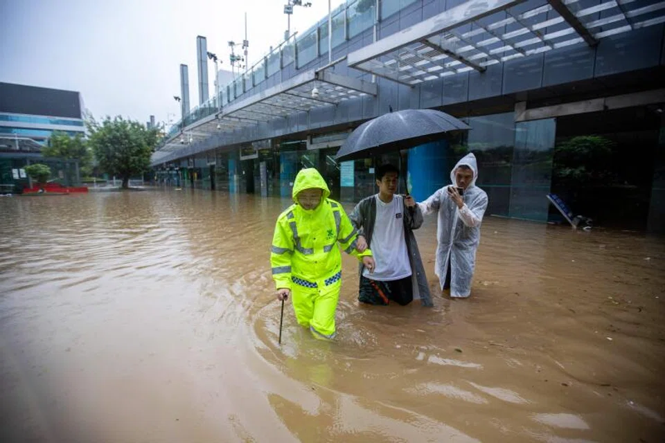Shenzhen in China's Guangdong province in September 2023; China is no stranger to extreme weather but recent years have seen the country whiplashed by severe floods, grinding droughts and record heat.