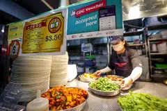 Food inflation was unchanged at 2.6 per cent, as the prices of non-cooked food and food services rose at a similar pace in September and October.