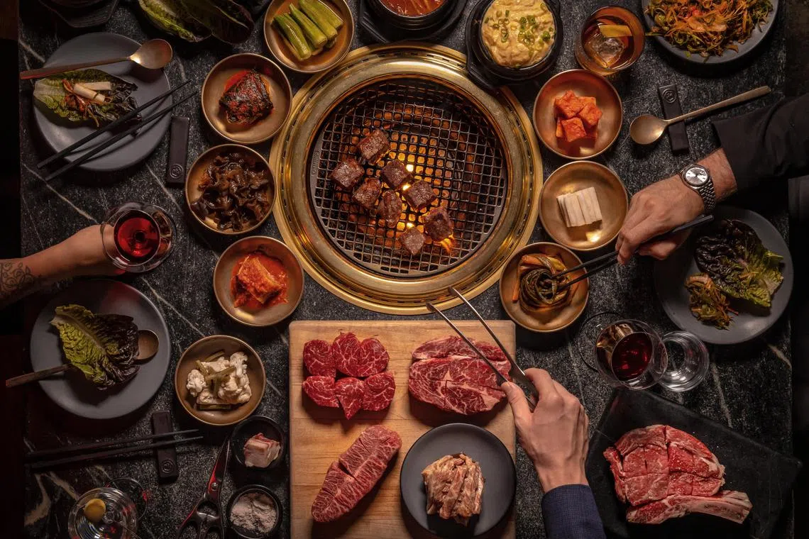 Comfort food at Cote Korean Steakhouse. It is among the eight or so places that represent the hottest tables in New York.