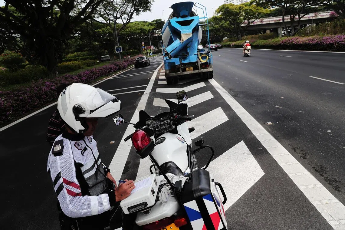 Six drivers will be charged in court for exceeding the speed limits of their heavy vehicles. 
