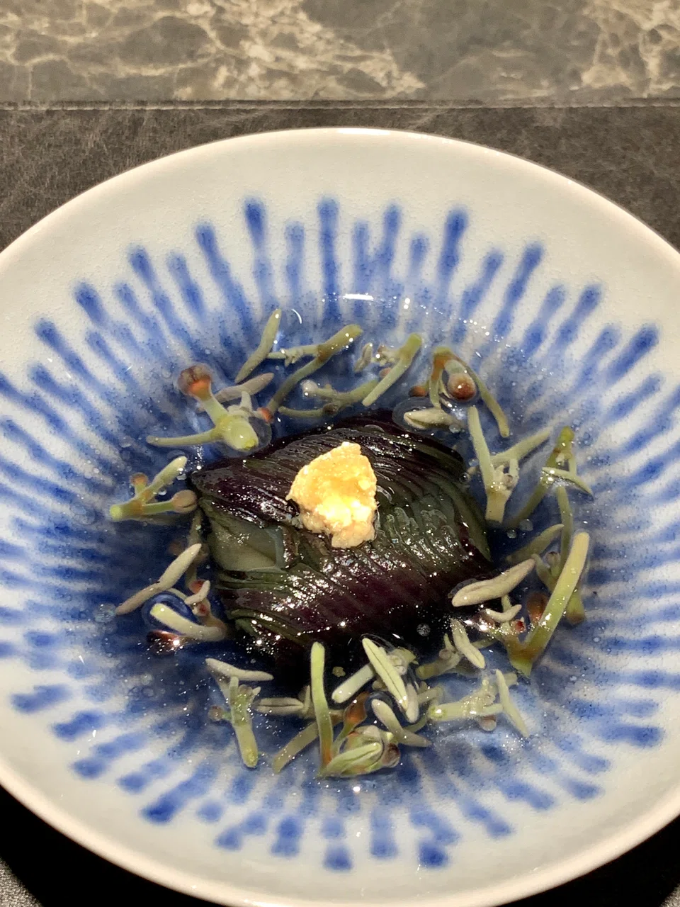 Refreshing nasu palate cleanser