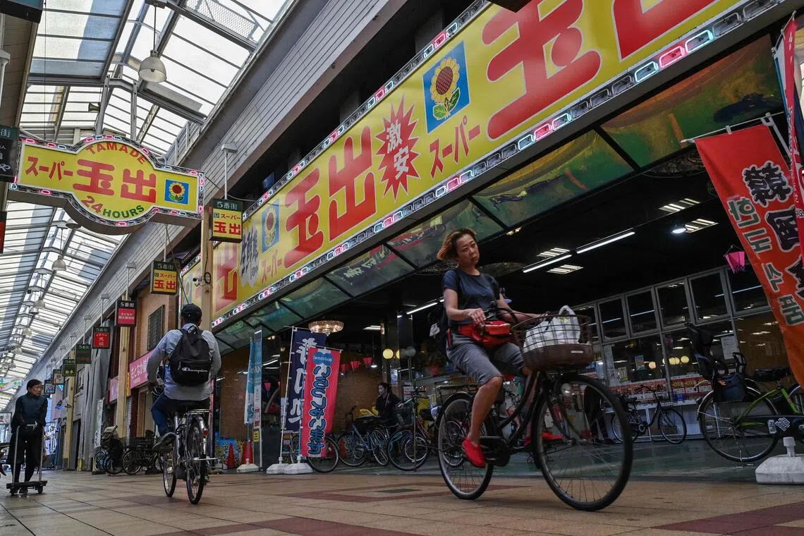 On a seasonally adjusted, month-on-month basis, Japanese household spending edged up 0.6 per cent, versus an estimated 0.1 per cent rise.