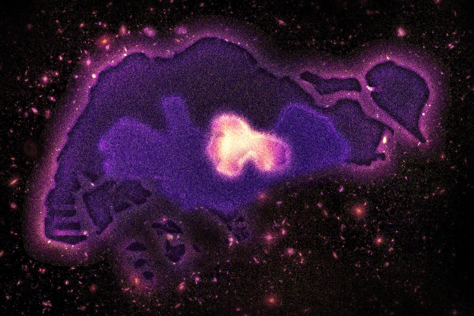 Only 5 per cent of the universe is ordinary matter. It is  as though all that's known about Singapore is its central region.