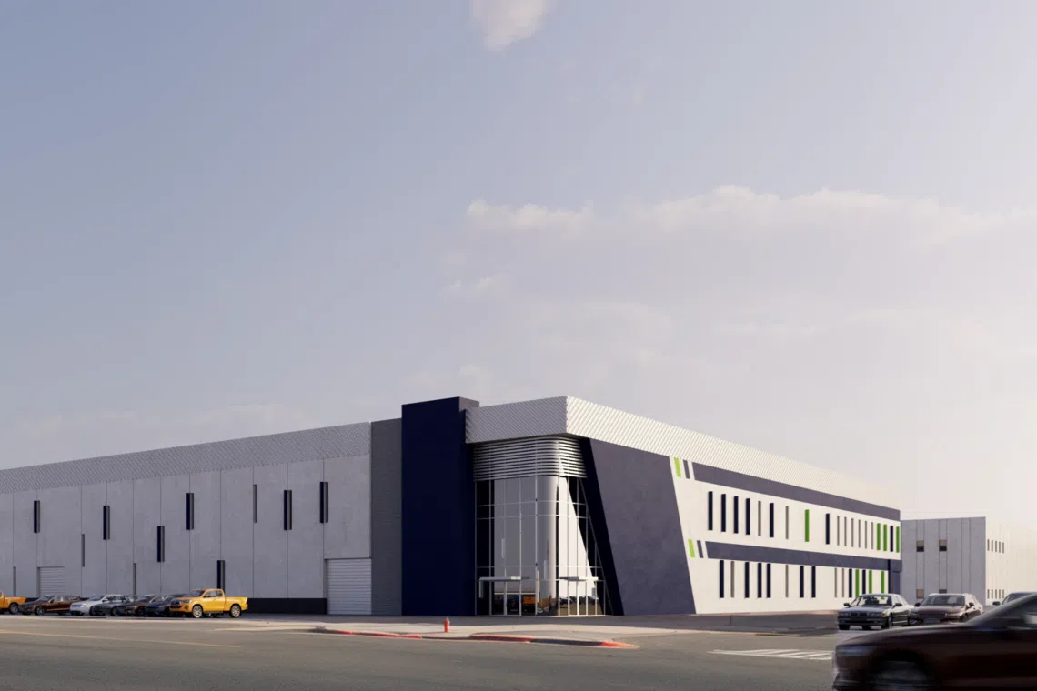 A rendering of the Ras Al Khaimah industrial park, the fund's maiden project in the United Arab Emirates.