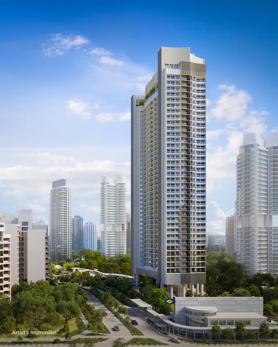 River Green, located near Great World MRT and linked to the station, has 524 units in a 36-storey block, with prices starting at S$2,846 psf.